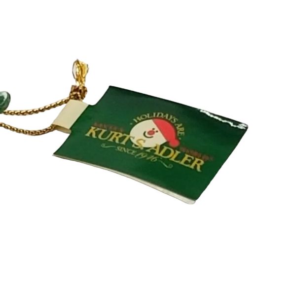 Kurt S Adler Green Fin Orange Hair Mermaid on Snail Shell Ornament - Picture 6 of 7